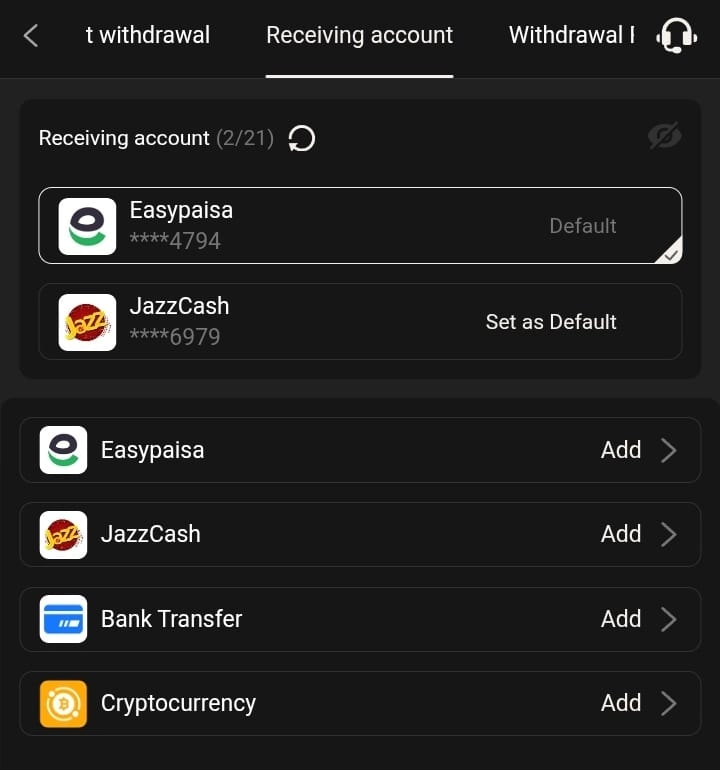 P999 Withdrawal